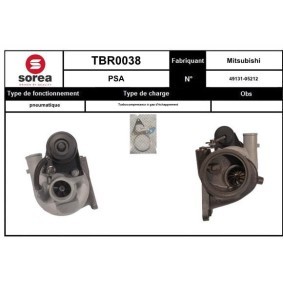 Turbolader TBR0038 für DUCATO Pritsche/Fahrgestell (230) für 367,31 CHF
