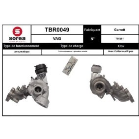 VOLKSWAGEN Turbolader von SNRA
