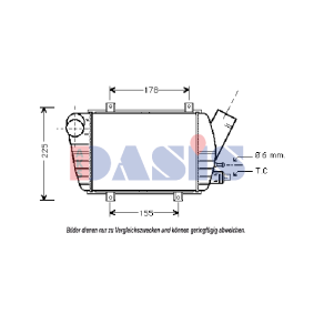 Ladeluftkühler von AKS DASIS für Transporter IV Bus (70B, 70C, 7DB, 7DK, 70J, 70K, 7DC, 7DJ) günstig online kaufen