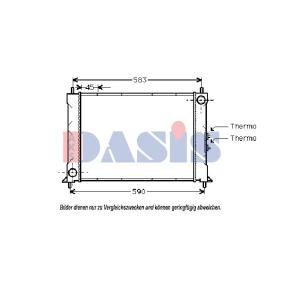 Kjøp Radiator, motorkjøling av AKS DASIS 370390N til den lave prisen 860,35 NOK