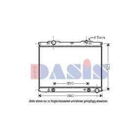 Achetez des Radiateur du moteur AKS DASIS 510058N à prix pour 135,99 €