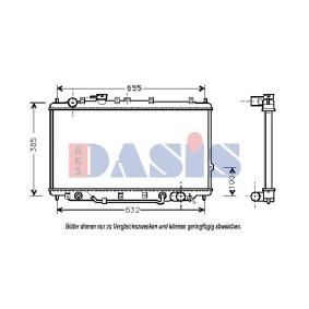 Achetez des Radiateur du moteur AKS DASIS 510070N à prix pour 103,14 €