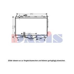 Achetez des Radiateur du moteur AKS DASIS 510093N à prix pour 113,13 €