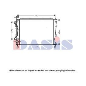 Achetez des Radiateur du moteur AKS DASIS 510097N à prix pour 110,06 €