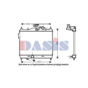 Achetez des Radiateur du moteur AKS DASIS 560002N à prix pour 88,61 €