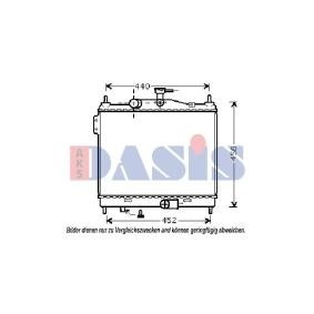 Achetez des Radiateur du moteur AKS DASIS 560057N à prix pour 102,77 €