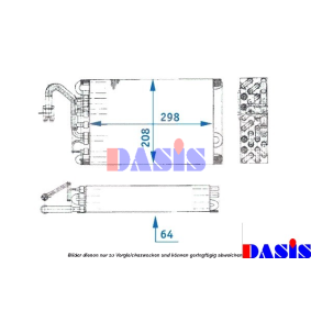 Verdampfer, Klimaanlage von AKS DASIS 821140N