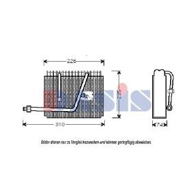 Verdampfer, Klimaanlage 821850N für OPEL