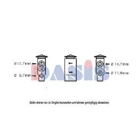 Expansionsventil, Klimaanlage 840200N für OPEL