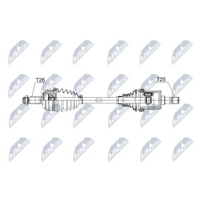 Köp Drivaxel av NTY NPW-HD-064 till det låga priset 1670,04 kr