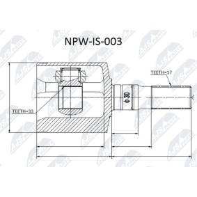 Kjøp Drivledd av NTY NPW-IS-003 til den lave prisen 1012,16 NOK