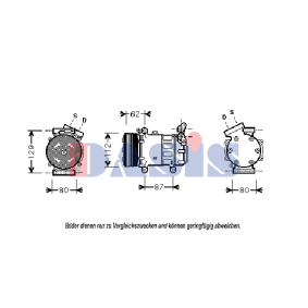 Compre Compressor, ar condicionado da AKS DASIS 851413N a um preço baixo por 386,42 €