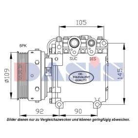 Achetez des Compresseur de climatisation AKS DASIS 851647N à prix pour 317,96 €