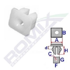 Clip, Zier- / Schutzleiste B22025