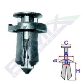 Clip, Zier- / Schutzleiste B22089