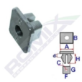 Clip, Zier- / Schutzleiste B22126