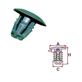 Clip, Zier- / Schutzleiste C10149