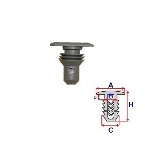 Clip, Zier- / Schutzleiste C60110
