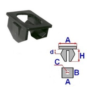 Clip, Zier- / Schutzleiste C60383