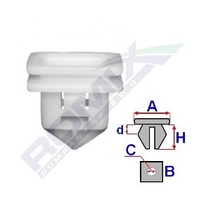 Clip, Zier- / Schutzleiste C60446