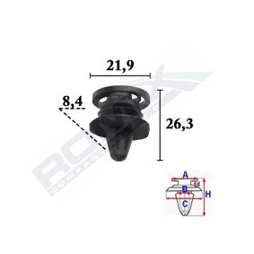 Clip, Zier- / Schutzleiste C70328
