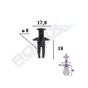 Clip, Stoßfänger C70341