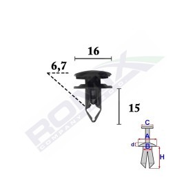 Comprar Clip, listón de ROMIX C70345 a bajo precio de 0,48 €