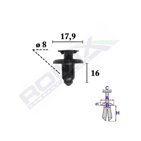 Acquista Clip, Fregio / Modanatura protettiva da ROMIX a buon mercato per soli 0,58 €