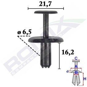 Clip, Zier- / Schutzleiste C70564