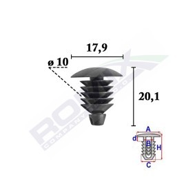 Clip, Zier- / Schutzleiste C70586