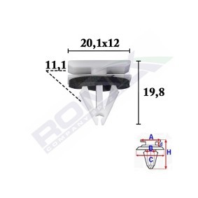 Clip, Zier- / Schutzleiste C70587