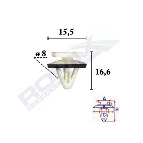 Acquista Clip, Fregio / Modanatura protettiva da ROMIX a buon mercato per soli 0,53 €