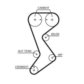 Achetez des Courroie de distribution GATES T265RB à prix pour 67,82 €