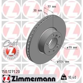 Comprar Disco de freno de ZIMMERMANN 150.1271.20 a bajo precio de 103,32 €