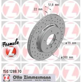 Bremsscheibe für BMW von ZIMMERMANN