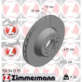 Bremsscheibe für BMW von ZIMMERMANN