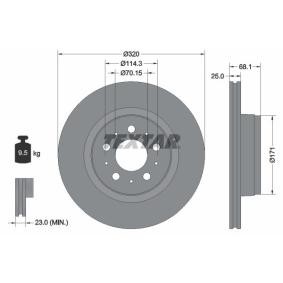 Acquista Disco freno da TEXTAR 92333005 a buon mercato per soli 77,74 €