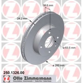 Bremsscheibe für FORD von ZIMMERMANN