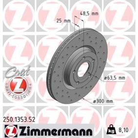 Bremsscheibe für FORD von ZIMMERMANN