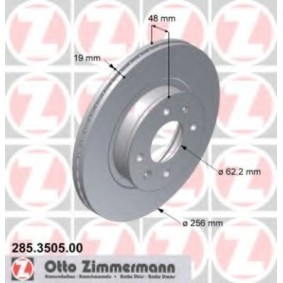 Bremsscheibe für HYUNDAI von ZIMMERMANN