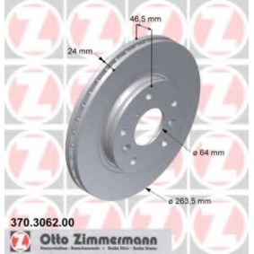 Bremsscheibe 370.3062.00 von ZIMMERMANN günstig für 105,41 € online kaufen