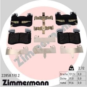 Achetez des Plaquettes de frein ZIMMERMANN 22858.170.2 à prix pour 152,78 €