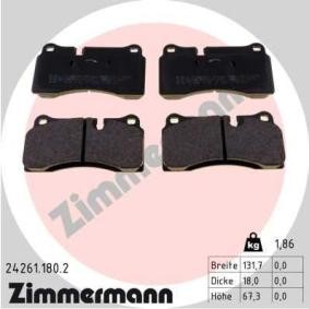 Compre Pastilhas de travão da ZIMMERMANN 24261.180.2 a um preço baixo por 122,72 €