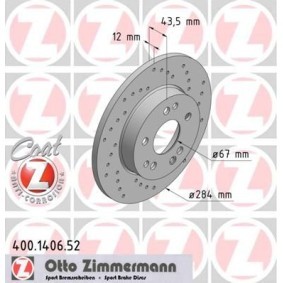 Bremsscheibe für MERCEDES-BENZ von ZIMMERMANN