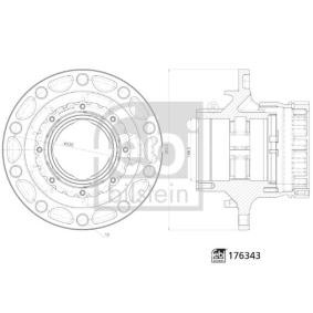 Radnabe 176343 für RENAULT TRUCKS