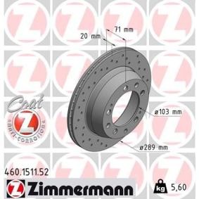 Bremsscheibe für PORSCHE von ZIMMERMANN