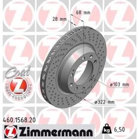Bremsscheibe 460.1568.20 von ZIMMERMANN günstig für 102,78 € online kaufen