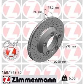 Bremsscheibe für PORSCHE von ZIMMERMANN