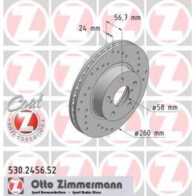 Bremsscheibe für SUBARU von ZIMMERMANN
