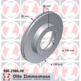 Bremsscheibe für TOYOTA von ZIMMERMANN
